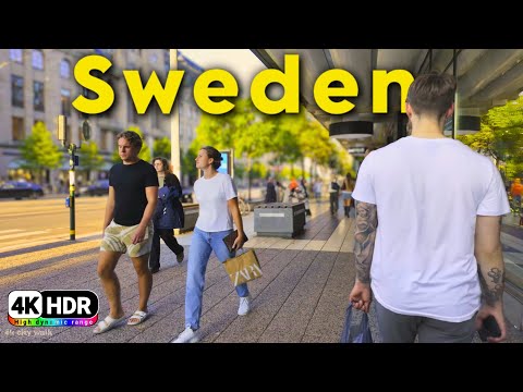 Stunning HDR 4K Stockholm Walk: Iconic Streets and Landmarks Tour | Sweden 🇸🇪 in September 2024