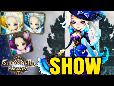 He dominates with Queens... - Summoners War