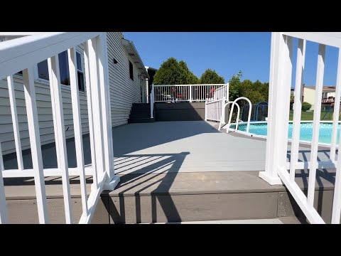 Two-tier Pool Deck Replacement