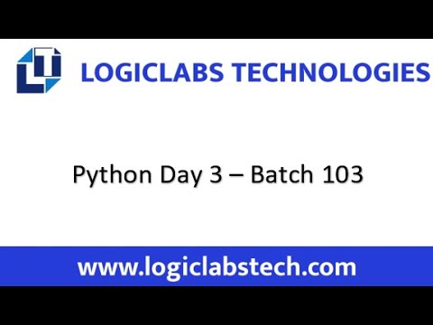 Python Batch 103 Day 3