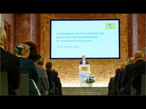 Verleihung des Ehrenzeichens des Bayerischen Ministerpräsidenten für Verdienste im Ehrenamt - Bayern
