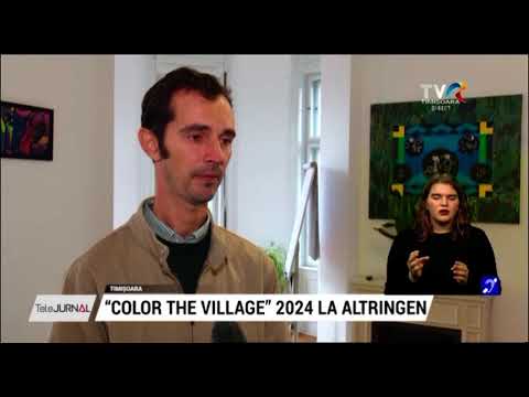 „Color the Village” ajunge la vară la Altringen, în zona dealurilor Lipovei #StiriRegionale @TVRTM