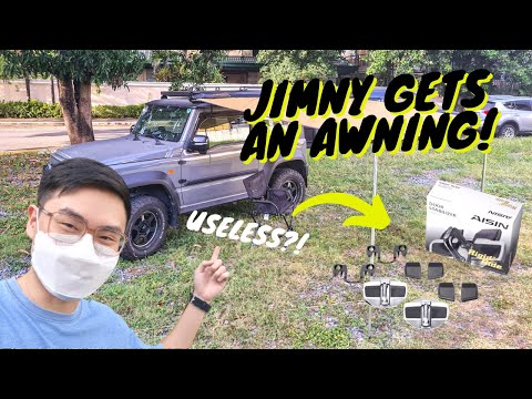 PROJECT JEEPNY JB74 GETS AN AWNING + AISIN DOOR STABILIZERS REVIEW - (VLOG48)
