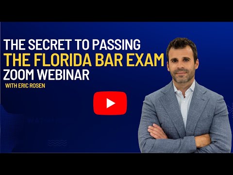 Secret to Passing the Florida Bar Exam Zoom Webinar