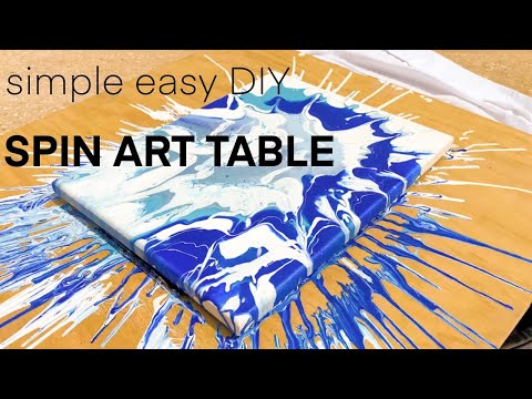 How to DIY a Spin Art Table