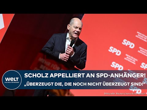 OLAF SCHOLZ: Noch Bundeskanzler will auch die nächste Regierung führen! Wahlkampfabschluss der SPD