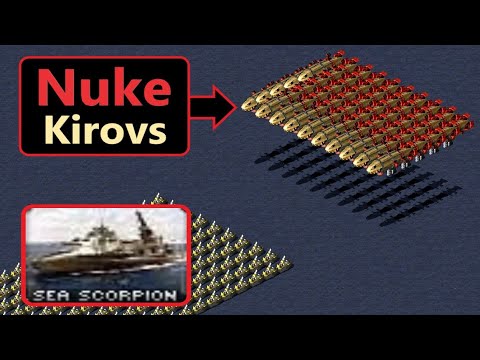 Sea Scorpions vs NUKE Kirovs - Red Alert 2