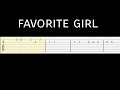 Justin Bieber Favorite Girl Easy Guitar Tab Tutorial