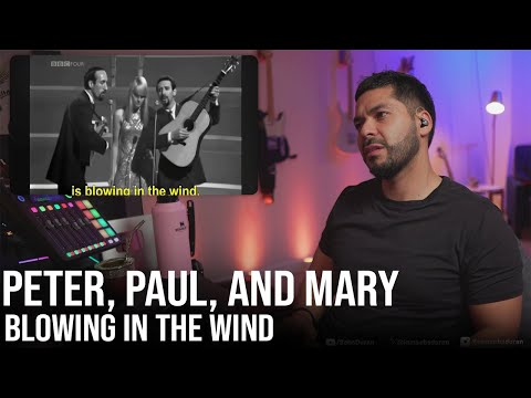 My first time listening to Peter, Paul, and Mary | Blowing in the Wind (Reaction!)