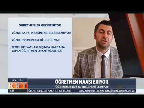 KRT Ana Haber Anadolu Eğitim Sendikası Öğretmenlerin Ekonomik Durum Anketi