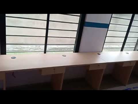 4 seater rectangular aluminium modular office furniture