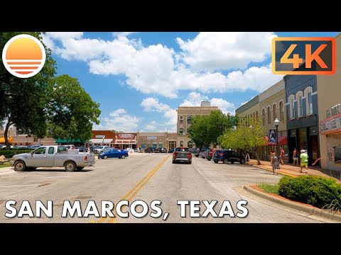San Marcos, Texas!  Drive with me through a Texas town!