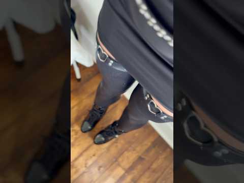 Another day another combo 🖤🩶 #shiny #highheels #books #fashion