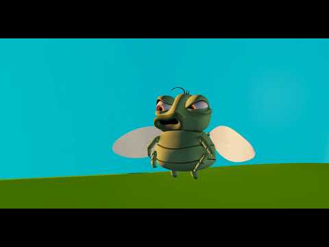 Fox VS Fly (3D animation)