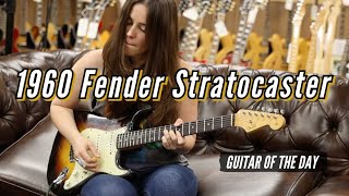 Video thumbnail for 1960 Fender Stratocaster Sunburst | Guitar of the Day - Angela Petrilli by Normans Rare Guitars