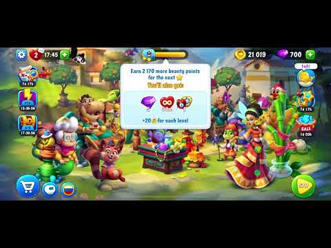 Fishdom 5716 level Gameplay story