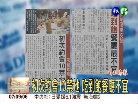 初次約會10禁地 吃到飽餐廳不宜