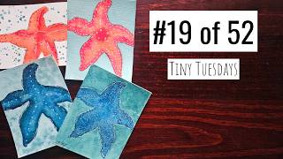 Paint a Watercolor Starfish (Beginner Friendly!) Salt Technique + No Drawing
