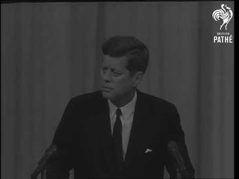 President John F. Kennedy Gives Press Conference And Speaks On Laos, April 3, 1963