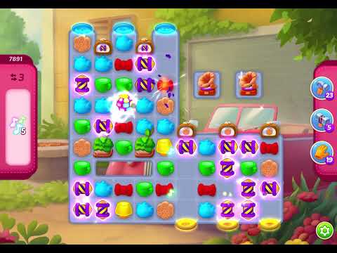 HomeScapes Level 7891 no boosters (14 moves)