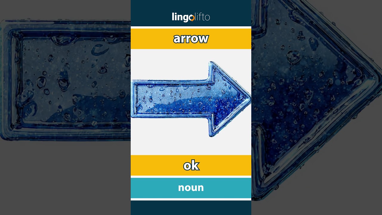 🇬🇧🇹🇷 arrow - ok : learn English : İngilizce öğrenelim : vocabulary builder
