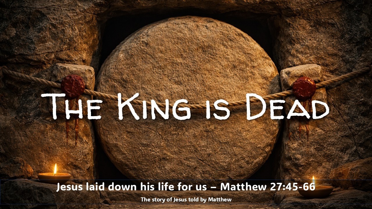 Jesus, dead and buried