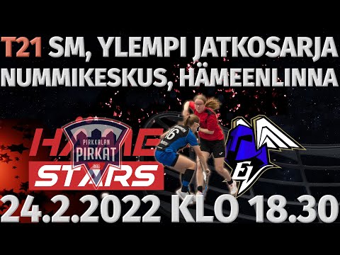 T21 SM, Ylempi jatkosarja. Pirkat/Häme Stars - EräViikingit. Nummikeskus, Hämeenlinna. 24.2.2022