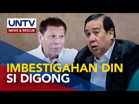 Ex-Sen. Gordon, nanawagan na imbestigahan si dating Pangulong Duterte re: Pharmally deals
