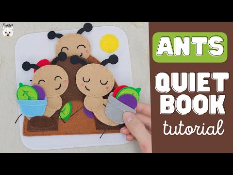 How to Make Insects Quiet Book, Ants Page Tutorial
