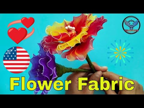 Veil Fabric Flowers  - How to make DIY Veil fabric flowers | Nika Diy Paper