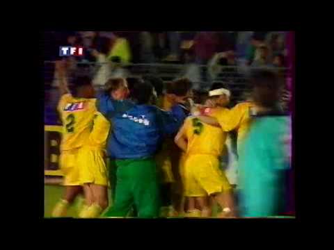 Montpellier-Nantes 1-1 TaB 4-5 Quart de finale de Coupe de France 92-93 Telefoot