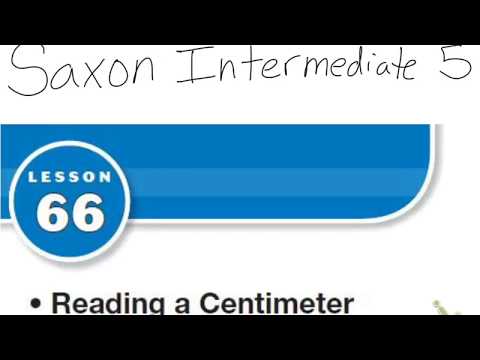 Saxon Math Int  5 Lesson 66