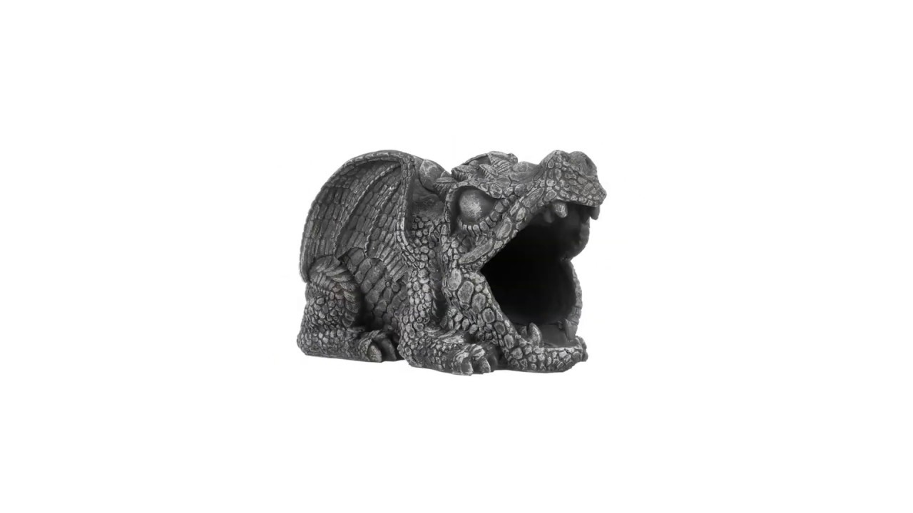 Darian the Dragon Gutter Guardian Downspout Statue Video
