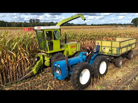 Das große Maishäckseln der Youngtimer Traktoren 5 Häcksler & 50 Abfahrer Maisernte Landwirtschaft