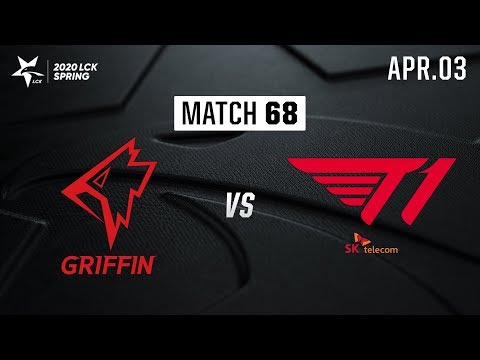 GRF vs T1 | Match68 H/L 04.03 | 2020 LCK Spring