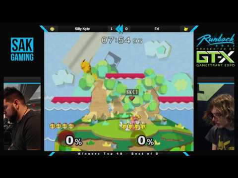 Runback 2017 Top 48 WR1 - Silly Kyle (Peach) vs Eri (Pikachu)