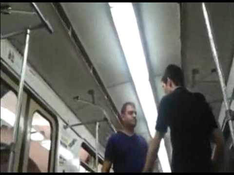 Drunk guy gets beat up in the train then kicked out