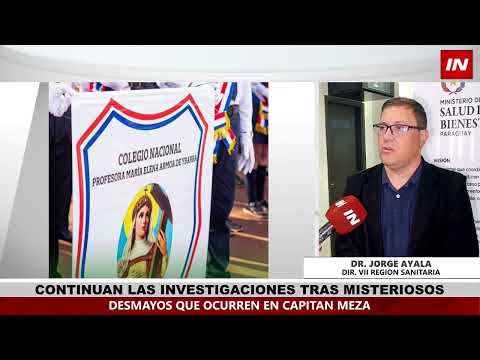 CONTINÚA INVESTIGACIÓN SOBRE DESMAYOS MASIVOS EN CAPITÁN MEZA