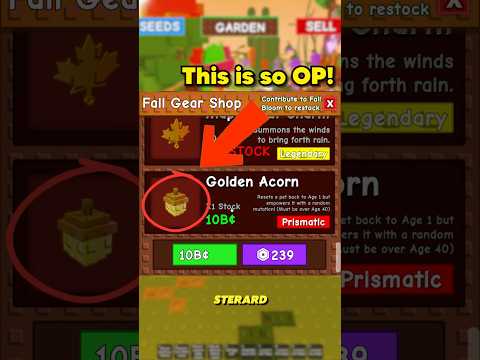 This new gear is so OP!  #growagarden #roblox