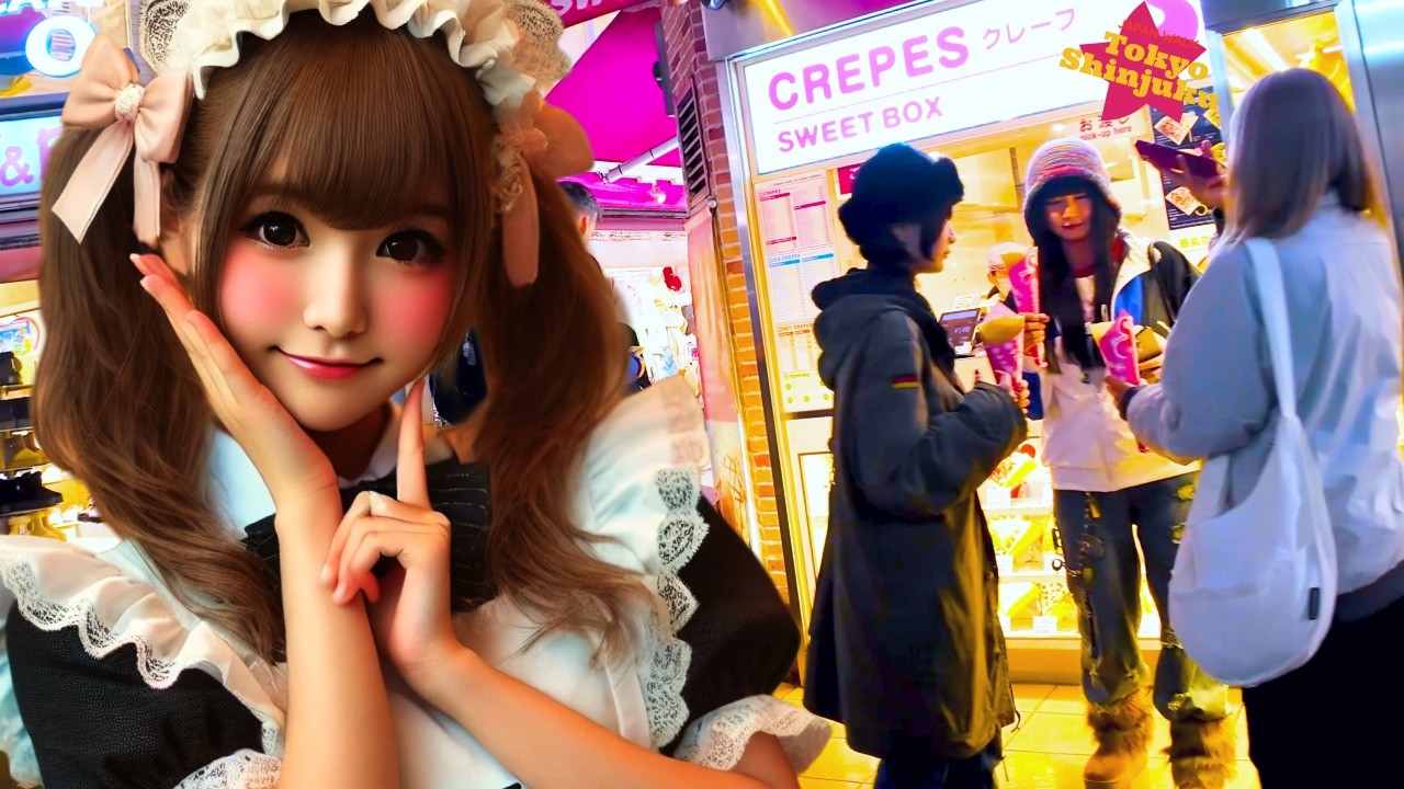 Tokyo Harajuku Night Town 👍 ♪ 💖 4K Non-stop 1 hour 💖