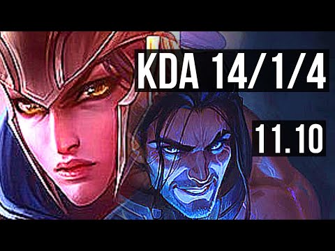 QUINN vs SYLAS (TOP) | 14/1/4, 2.8M mastery, 6 solo kills, 1000+ games | BR Master | v11.10