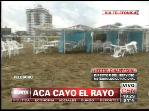 C5N -  VILLA GESELL:  CAYO UN RAYO EN LA PLAYA (PARTE 5)