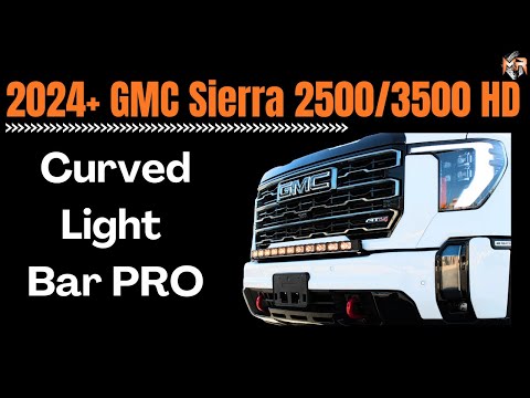2024 GMC Sierra 2500/3500 HD Curved 40in LED Light Bar PRO Install | Tutorial by M&R Automotive