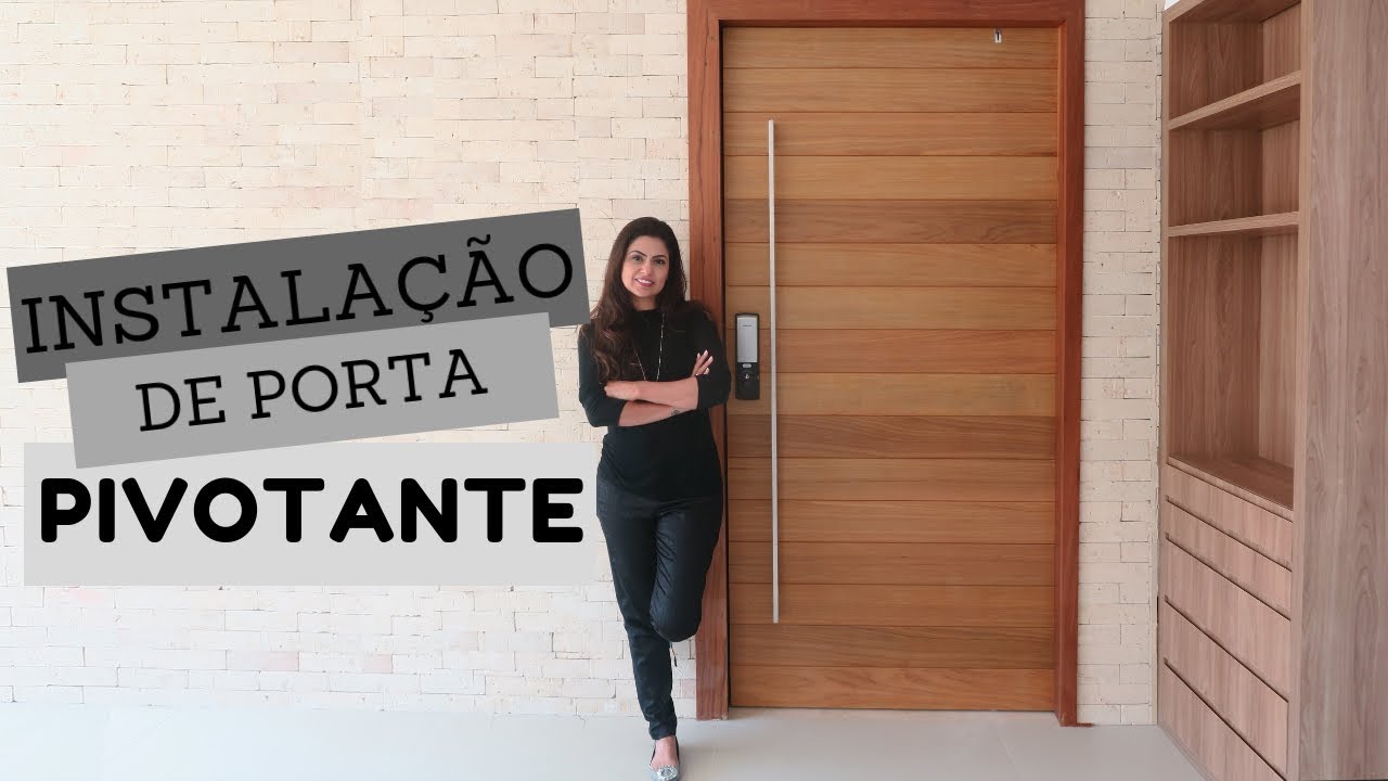 INSTALAÇÃO DE UMA PORTA PIVONTANTE - LARISSA REIS ARQUITETURA