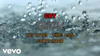 Crystal Gayle - Cry (Karaoke)