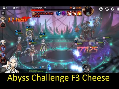 [Epic 7] Abyss Challenge Floor 3 Oneshot - 3 stars clear - No outrage + No soulweavers ft. Sigret