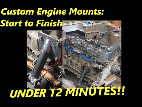 DIY Custom Engine Mounts From SCRATCH: Vortec 4200 Engine Mounts