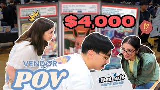 closing INSANE deals at the Detroit Card Show like a PRO l Pokémon Vendor POV
