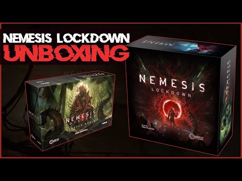 Nemesis LOCKDOWN Unboxing | Core Box + Stretch Goals - Game-Obscura