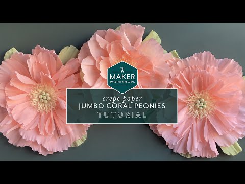 How to Make a DIY Jumbo Crepe Paper Peony Flower